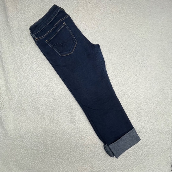 Women’s Blue 14 American Eagle Stretch Short Capri’s - Picture 7 of 15